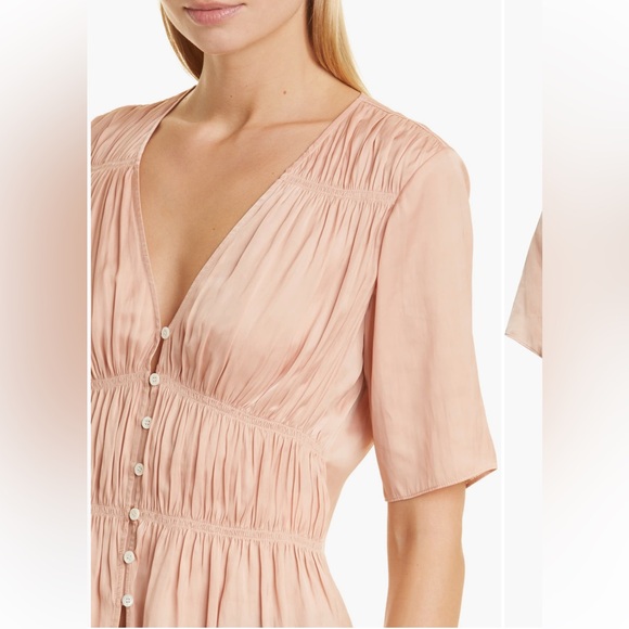 FRAME
Shirred V-neck Blouse Size Medium NWT - Picture 2 of 4